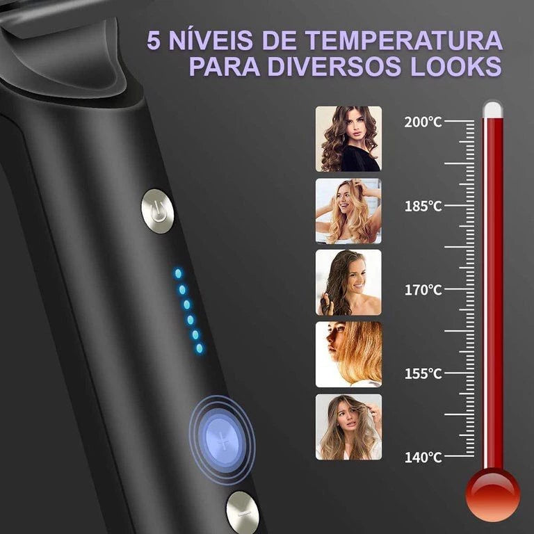 Escova Alisadora ShineHair  Bivolt 5 em 1 - Alisa, Hidrata, Modela, Alinha e Anti-Frizz